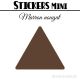 40 Triangles 4 cm - Stickers étiquettes gommettes