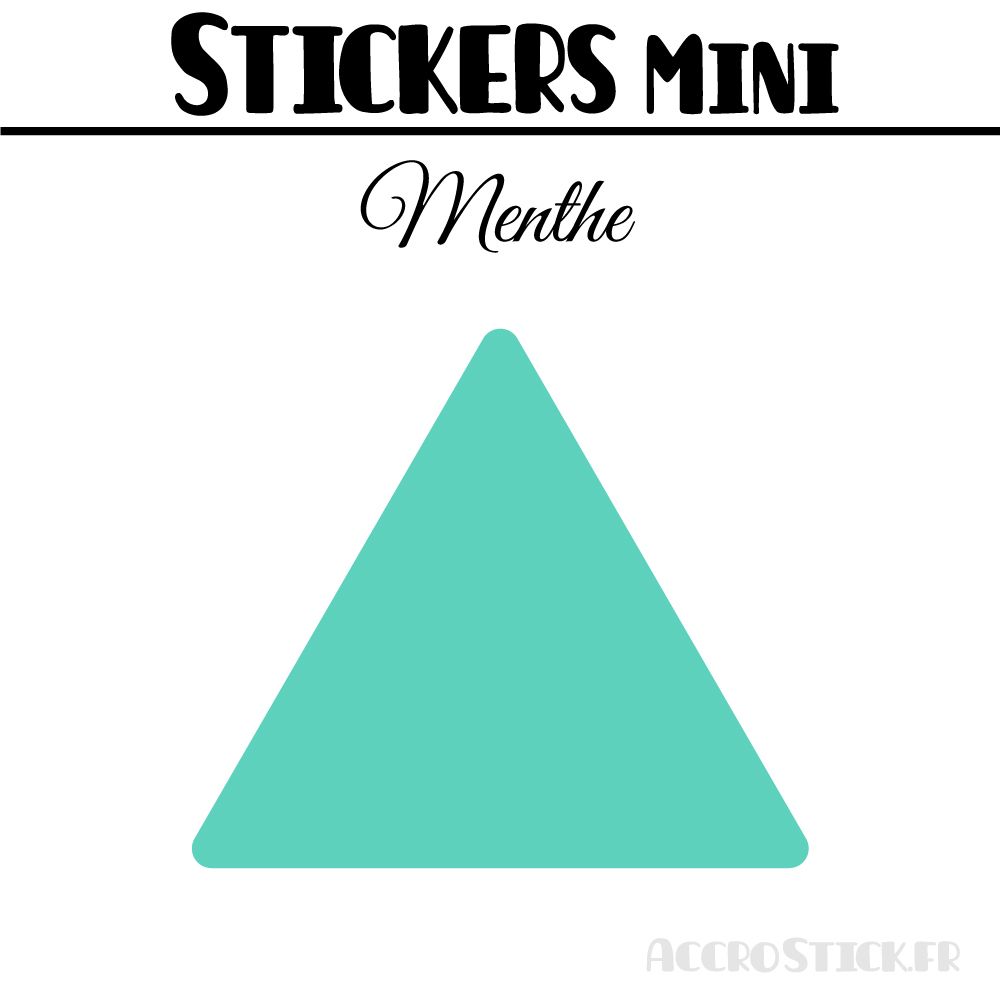 40 Triangles 4 cm - Stickers étiquettes gommettes
