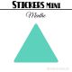 40 Triangles 4 cm - Stickers étiquettes gommettes