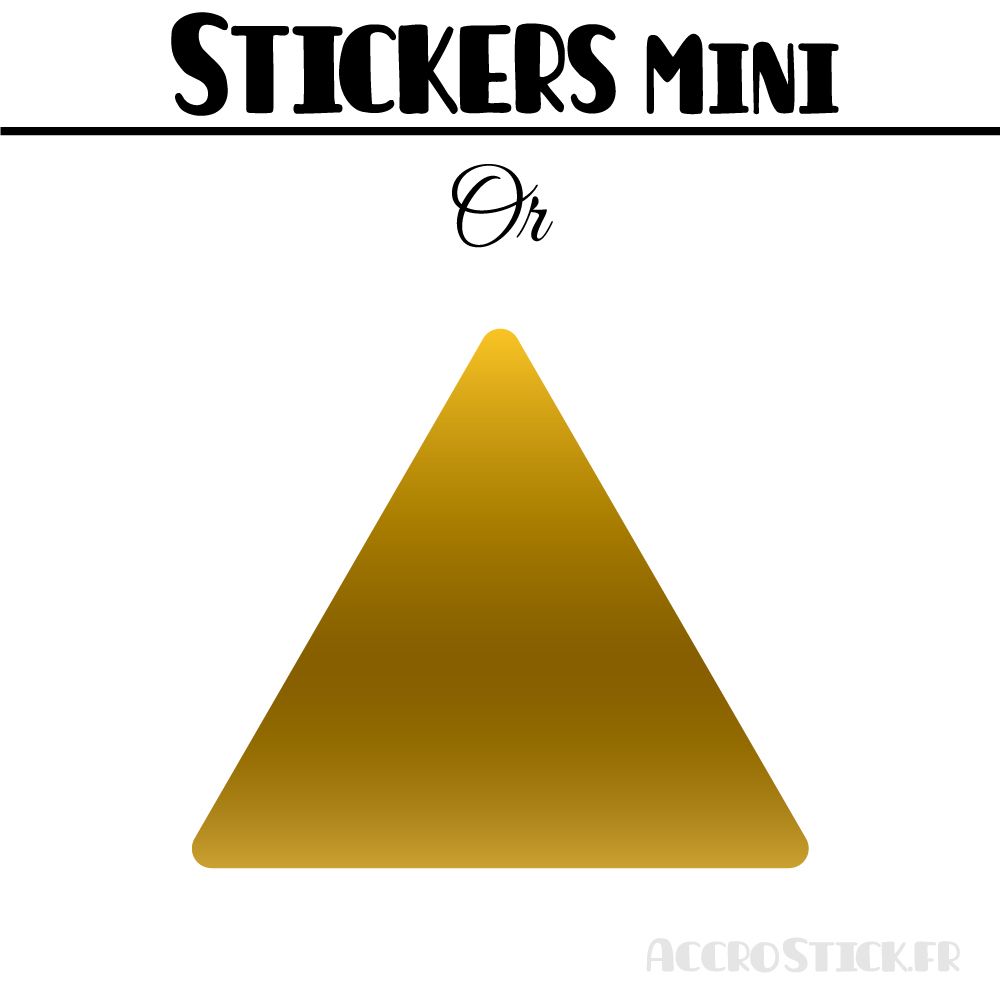 40 Triangles 4 cm - Stickers étiquettes gommettes