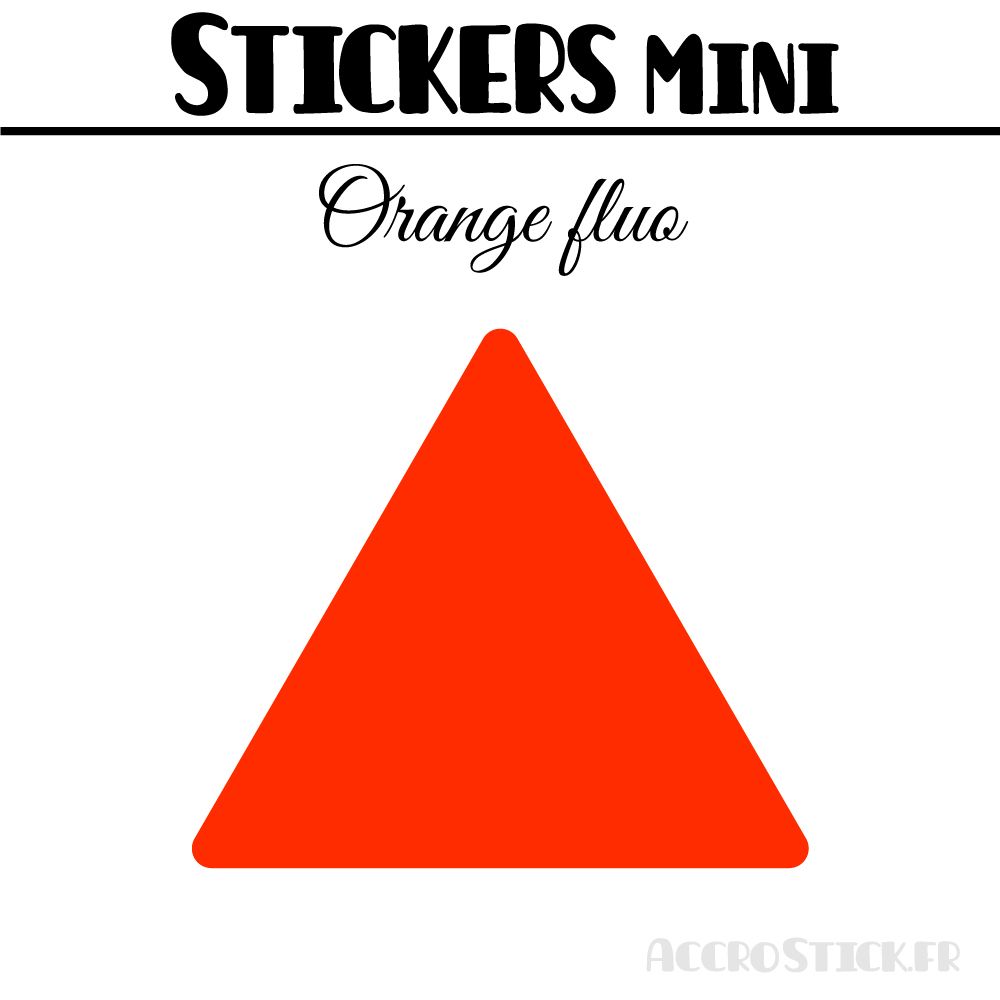 40 Triangles 4 cm - Stickers étiquettes gommettes