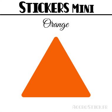 40 Triangles 4 cm - Stickers étiquettes gommettes