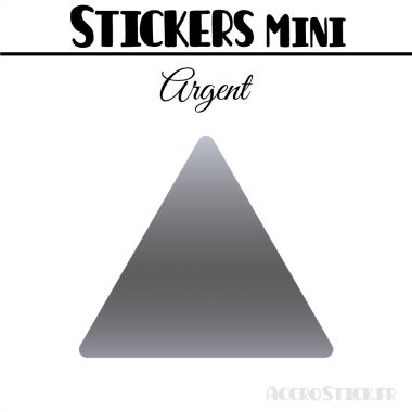 24 Triangles 5 cm - Stickers étiquettes gommettes