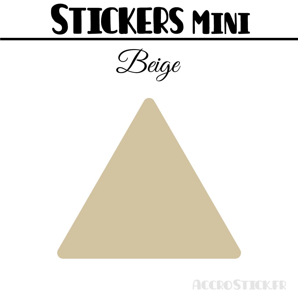 24 Triangles 5 cm - Stickers étiquettes gommettes