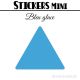 24 Triangles 5 cm - Stickers étiquettes gommettes