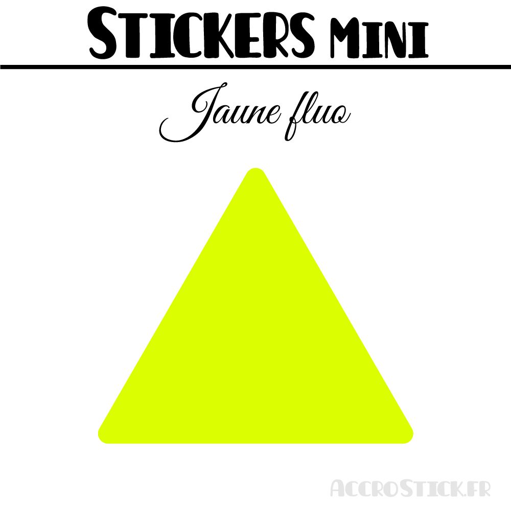 24 Triangles 5 cm - Stickers étiquettes gommettes