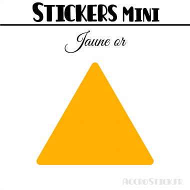 24 Triangles 5 cm - Stickers étiquettes gommettes