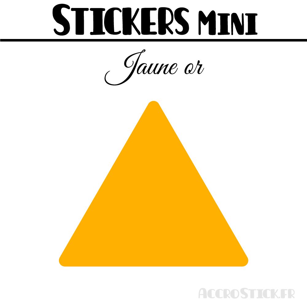 24 Triangles 5 cm - Stickers étiquettes gommettes