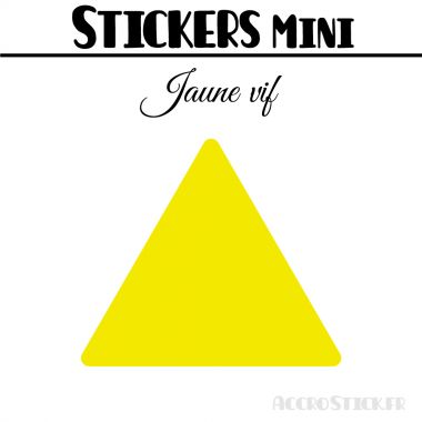 24 Triangles 5 cm - Stickers étiquettes gommettes