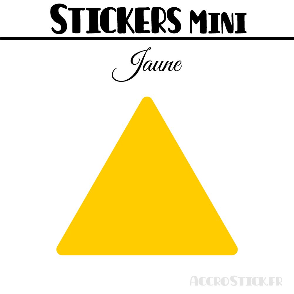 24 Triangles 5 cm - Stickers étiquettes gommettes