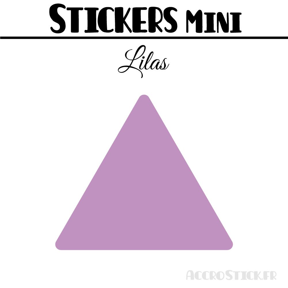 24 Triangles 5 cm - Stickers étiquettes gommettes