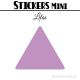 24 Triangles 5 cm - Stickers étiquettes gommettes