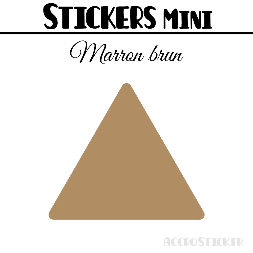 24 Triangles 5 cm - Stickers étiquettes gommettes