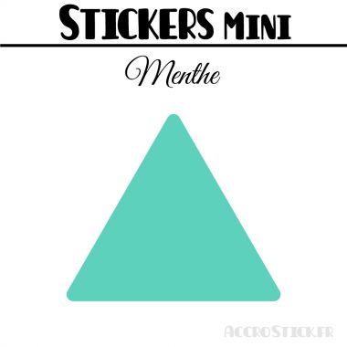 24 Triangles 5 cm - Stickers étiquettes gommettes