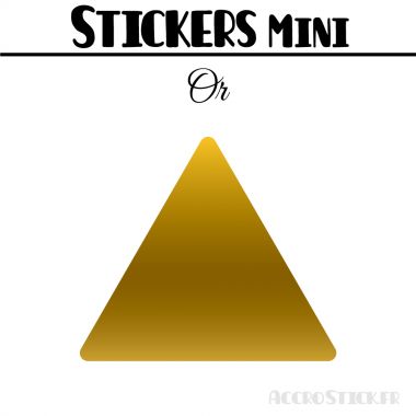 24 Triangles 5 cm - Stickers étiquettes gommettes