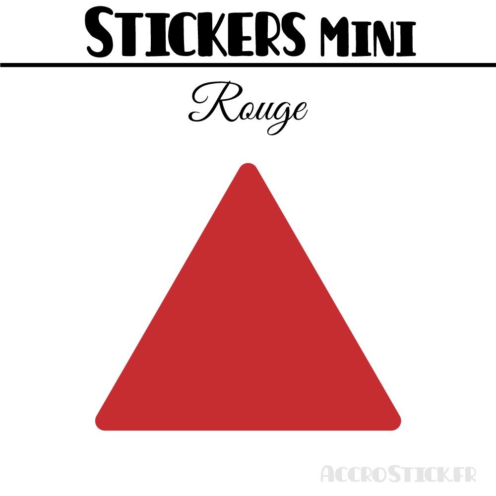 24 Triangles 5 cm - Stickers étiquettes gommettes
