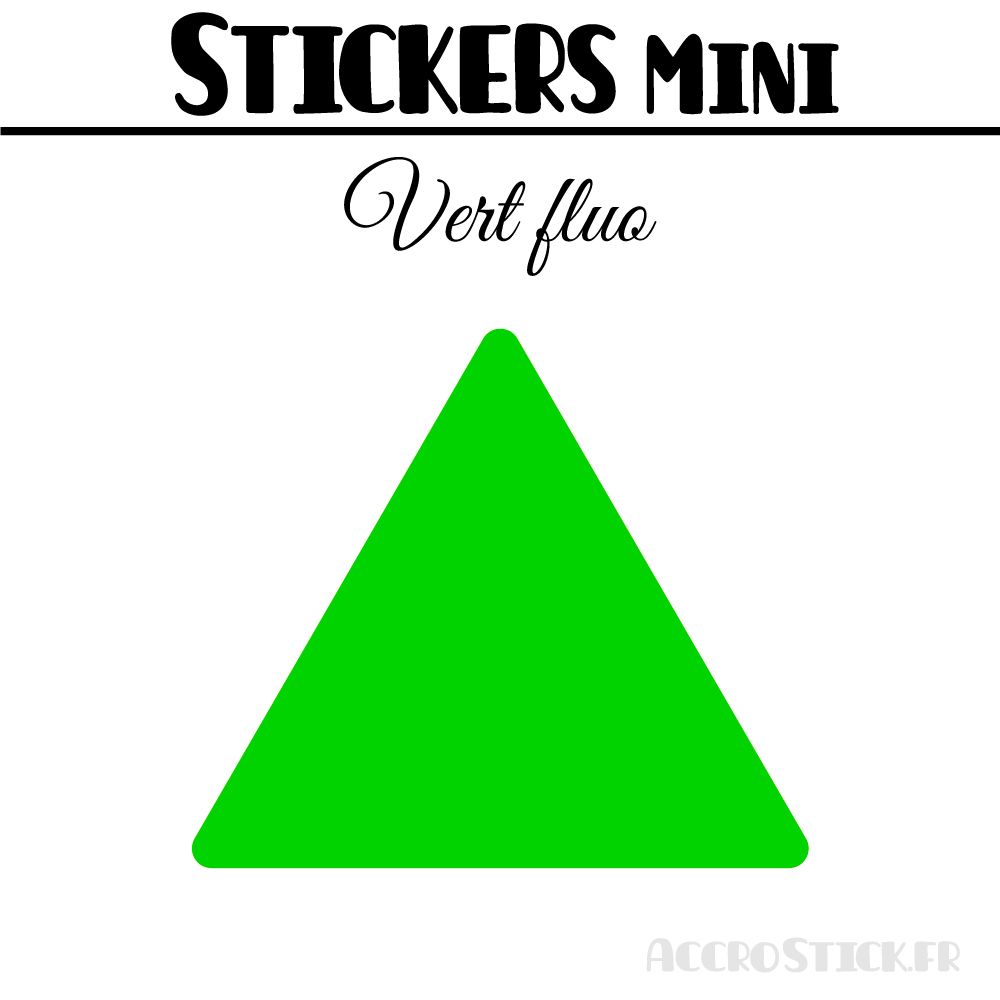 24 Triangles 5 cm - Stickers étiquettes gommettes