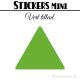 24 Triangles 5 cm - Stickers étiquettes gommettes