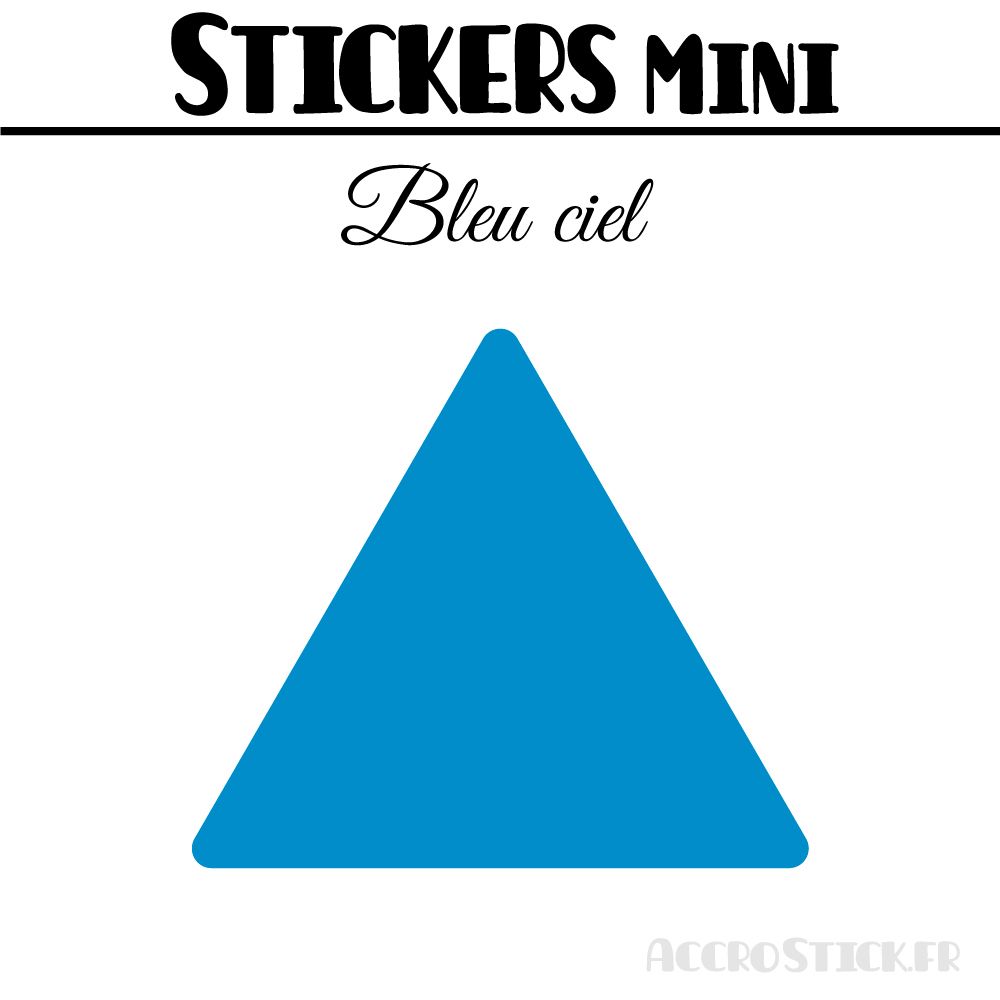 16 Triangles 6 cm - Stickers étiquettes gommettes