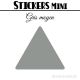16 Triangles 6 cm - Stickers étiquettes gommettes
