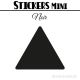 16 Triangles 6 cm - Stickers étiquettes gommettes