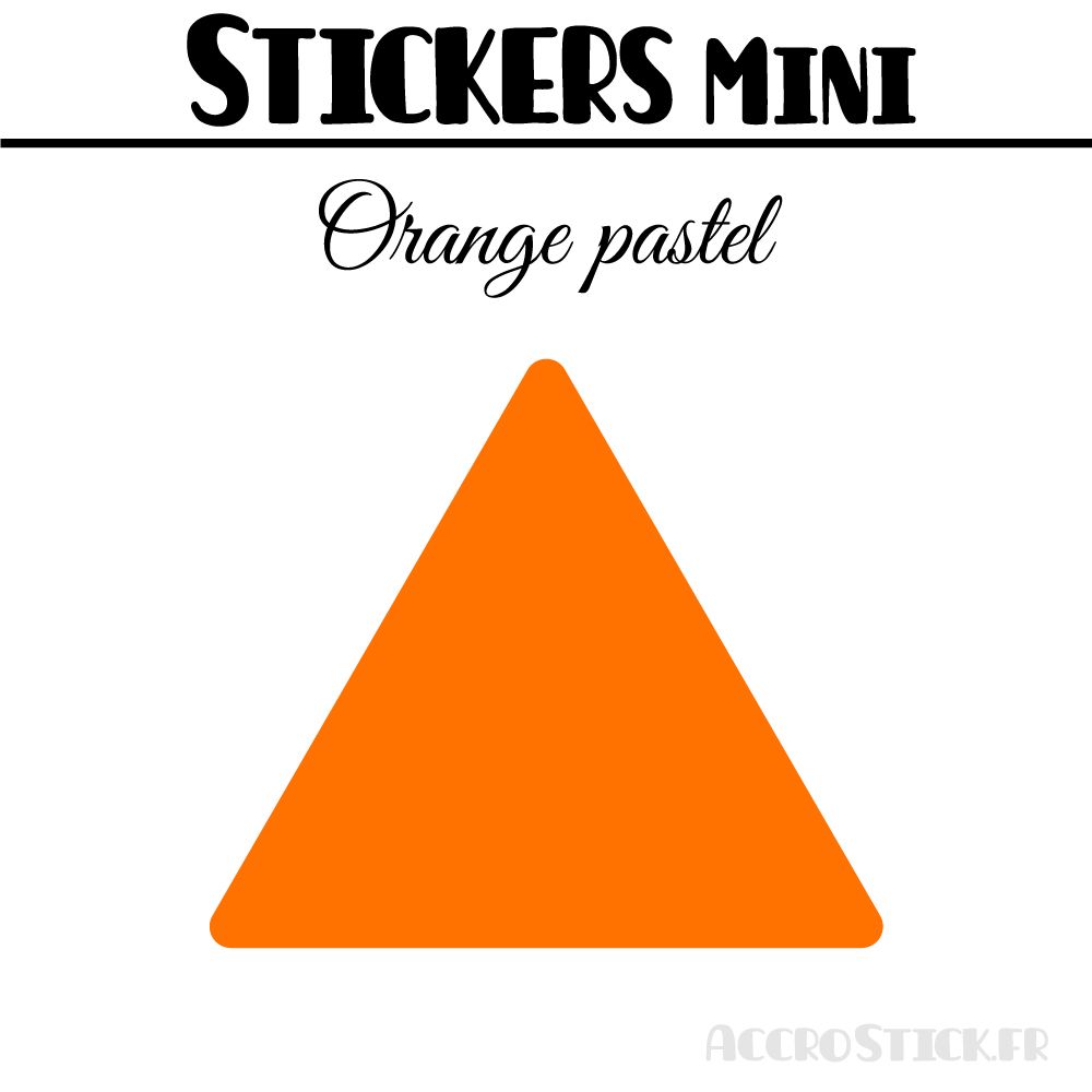 16 Triangles 6 cm - Stickers étiquettes gommettes