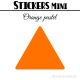 16 Triangles 6 cm - Stickers étiquettes gommettes