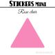 16 Triangles 6 cm - Stickers étiquettes gommettes