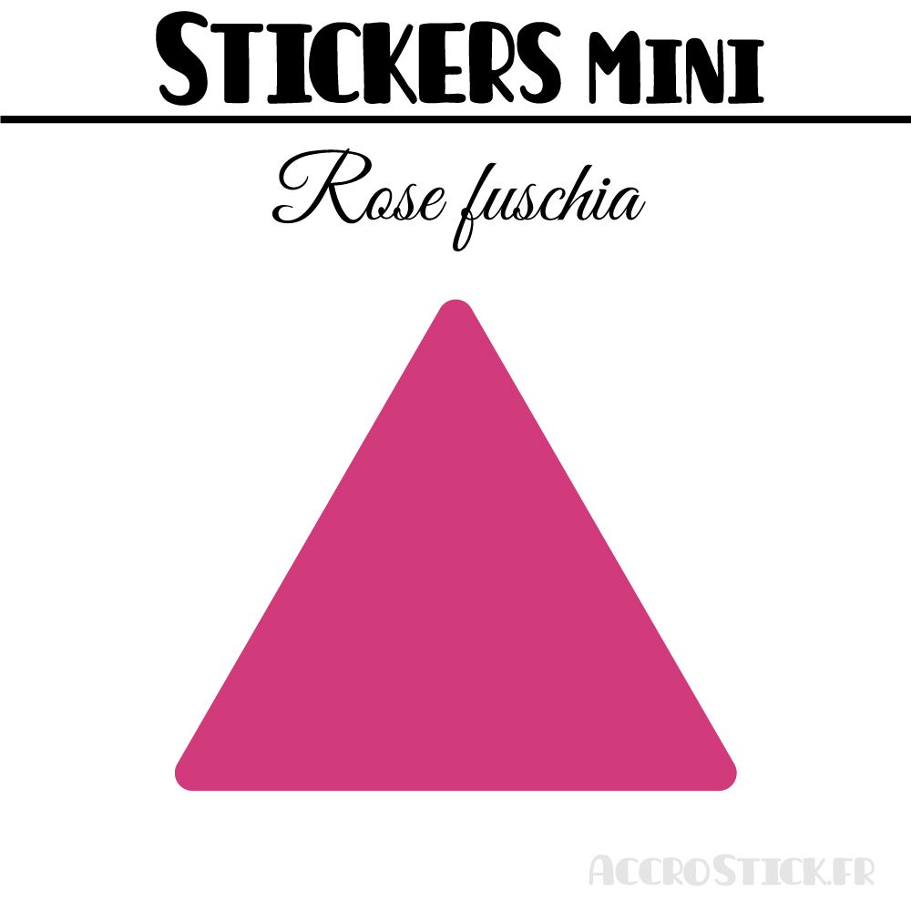 16 Triangles 6 cm - Stickers étiquettes gommettes