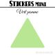 16 Triangles 6 cm - Stickers étiquettes gommettes