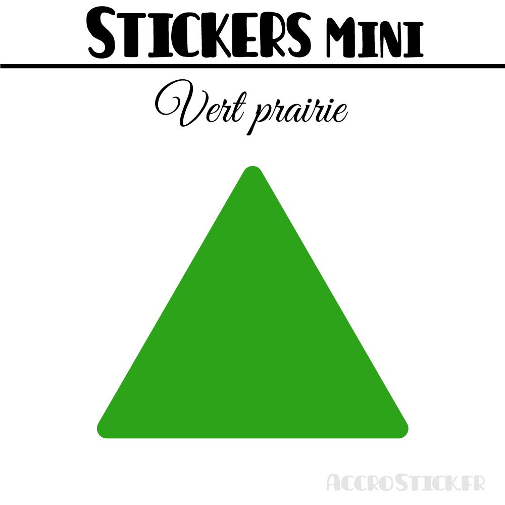 16 Triangles 6 cm - Stickers étiquettes gommettes