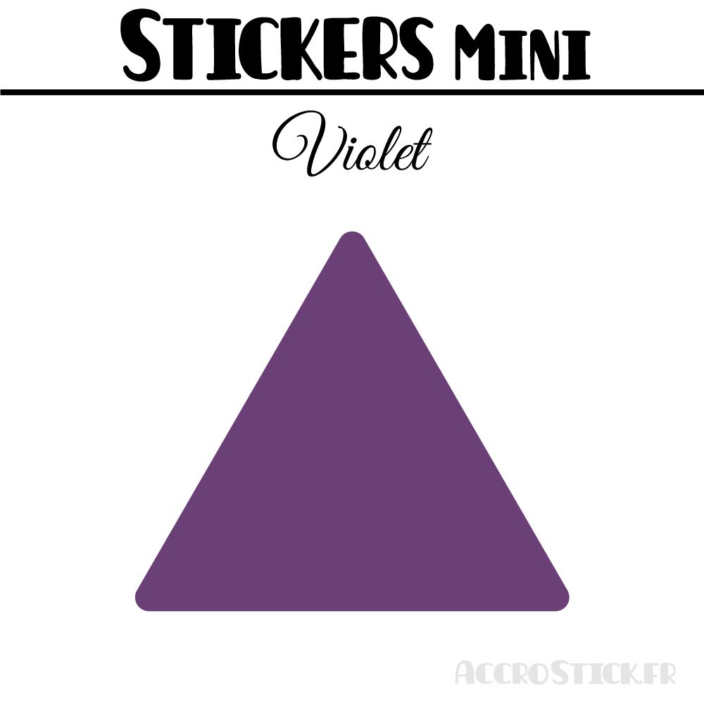 16 Triangles 6 cm - Stickers étiquettes gommettes
