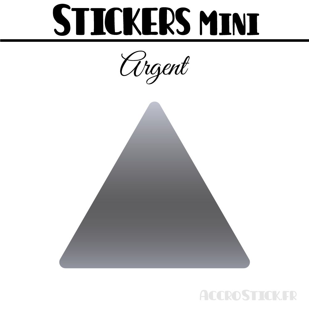 8 Triangles 7 cm - Stickers étiquettes gommettes