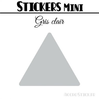 8 Triangles 7 cm - Stickers étiquettes gommettes