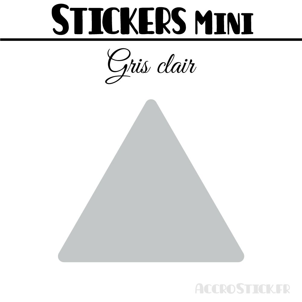 8 Triangles 7 cm - Stickers étiquettes gommettes