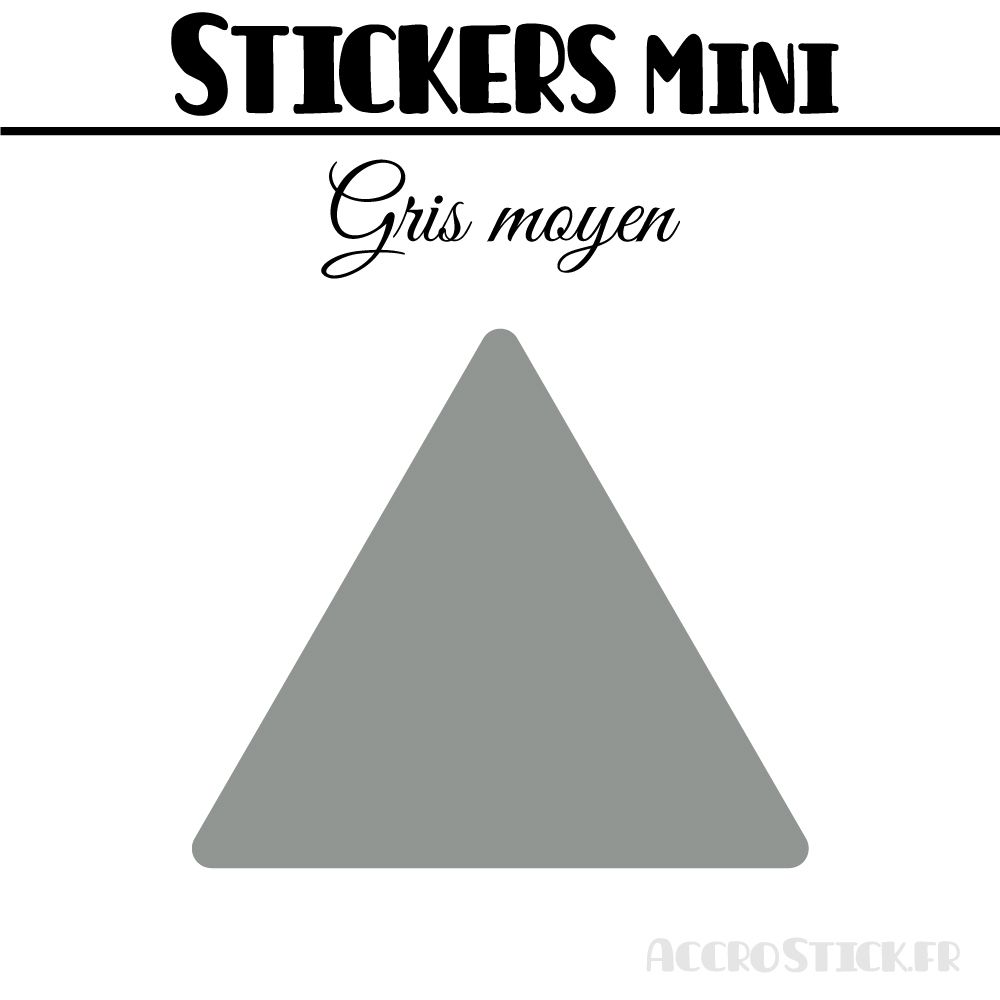 8 Triangles 7 cm - Stickers étiquettes gommettes