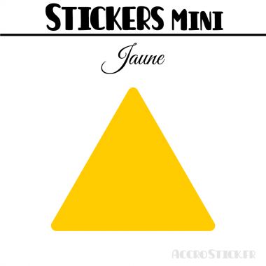 8 Triangles 7 cm - Stickers étiquettes gommettes