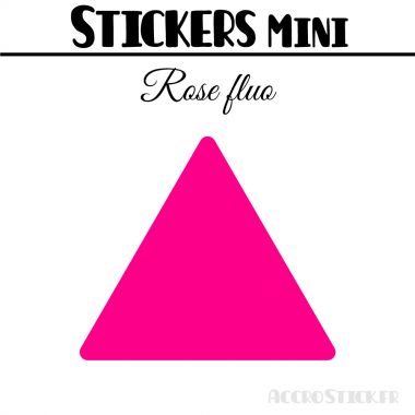 8 Triangles 7 cm - Stickers étiquettes gommettes