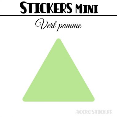 8 Triangles 7 cm - Stickers étiquettes gommettes