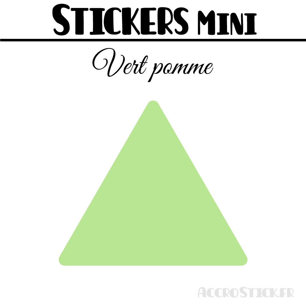 8 Triangles 7 cm - Stickers étiquettes gommettes