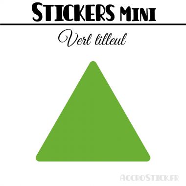 8 Triangles 7 cm - Stickers étiquettes gommettes