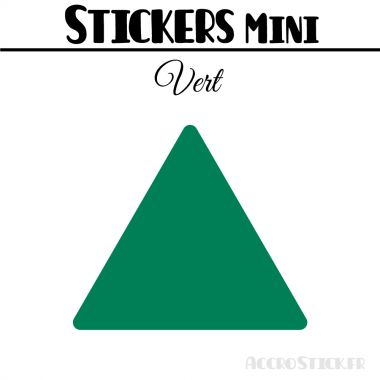 8 Triangles 7 cm - Stickers étiquettes gommettes