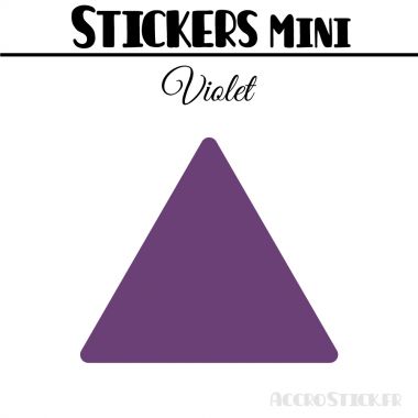 8 Triangles 7 cm - Stickers étiquettes gommettes