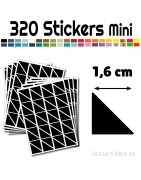 320 Triangles 1.6 cm - Stickers étiquettes gommettes