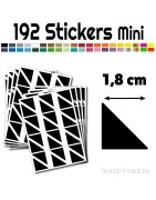 192 Triangles 1.8 cm - Stickers étiquettes gommettes