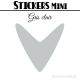 528 Flèches 1 cm - Stickers mini gommettes