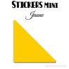 128 Triangles 2.4 cm - Stickers étiquettes gommettes