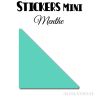 40 Triangles 4 cm - Stickers étiquettes gommettes