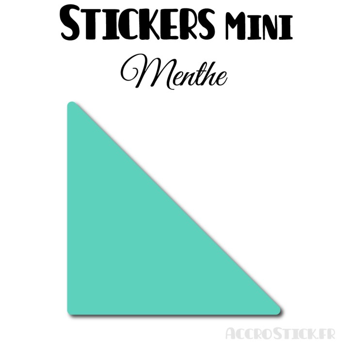16 Triangles 6 cm - Stickers étiquettes gommettes