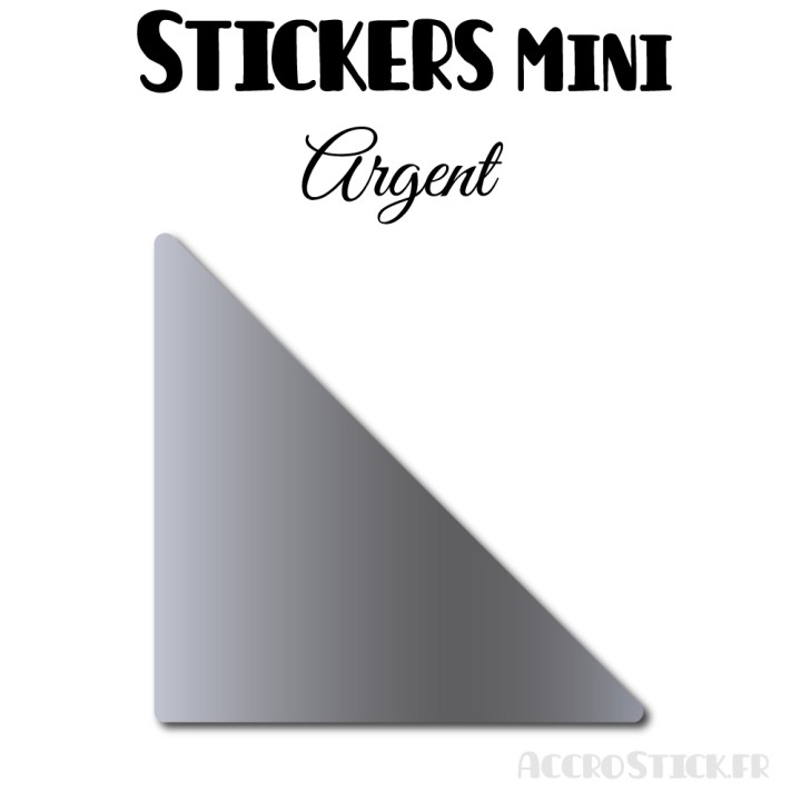 16 Triangles 7 cm - Stickers étiquettes gommettes
